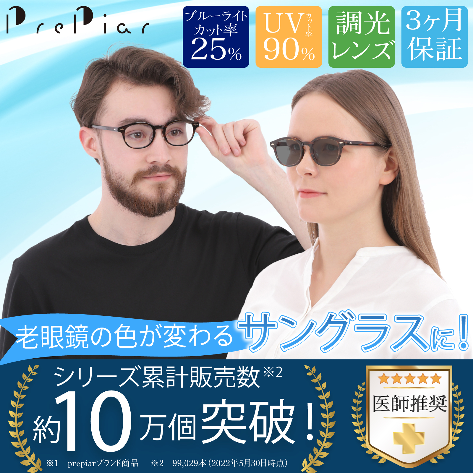 老眼鏡 おしゃれ メンズ レディース ブルーライトカット  調光 レンズの色が変わる 紫外線カット UVカット サングラス ケース付き 3ヶ月保証